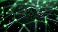 AI Systems in a PeertoPeer Learning Session representing the interconnectedness of knowledge transfer and collaboration