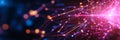 AI Systems in PeertoPeer Synchronization A Glowing Vision of the Future symbolizing interconnectedness digital transformation