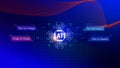 Ai tech, Artificial Intelligence to generate content, Text to image, speech, smart AI, using command prompt for generates Royalty Free Stock Photo