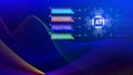 Ai tech, Artificial Intelligence to generate content, Text to image, speech, smart AI, using command prompt for generates Royalty Free Stock Photo