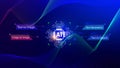 Ai tech, Artificial Intelligence to generate content, Text to image, speech, smart AI, using command prompt for generates Royalty Free Stock Photo