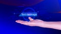 Ai tech Text to image, virtual graphic with AI, Artificial Intelligence, using command prompt for generates something, Futuristic
