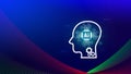 Ai tech, virtual graphic Global Internet connect with AI, Artificial Intelligence, using command prompt for generates something,