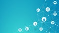 Ai technology, Artificial Intelligence. Artificial intelligence icon set. Royalty Free Stock Photo