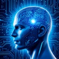 Ai technology background, super technology, modern technology