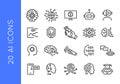 AI Technology Icons Set