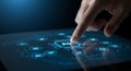 AI Technology Touch Exploring Artificial Intelligence, Digital Transformation, and Innovation on a Modern Interface
