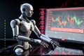 AI Trading. AI Robot on chatGPT generate analytic Trading chart.