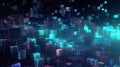 Visualizing Big Data Generated by an Clustering Algorithm in a Cube Design Royalty Free Stock Photo