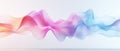 AI Voice Icon, A sleek 2D illustration of sound waves visually depicting AI-generated voice, rendered in flat minimal style.