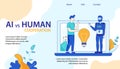 AI VS Human Cooperation Floraf Landing Page