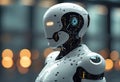 AI wisdom, program code running in AI, technological computer background,