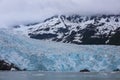 Aialik Glacier in the Kenai Peninsula Borough of Alaska, in Kenai Fjords National Park Royalty Free Stock Photo