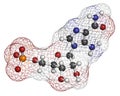 AICA ribonucleotide AICAR performance enhancing drug molecule. Used as doping agent.