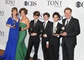 Aice Ripley, Marcia Gay Harden, Kiril Kulish, Trent Kowalik, David Alvarez and Geoffrey Rush at 2009 Tony Awards