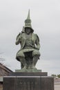 Kato Kiyomasa Statue at Meijo Park in Nagoya, Aichi, Japan. Royalty Free Stock Photo