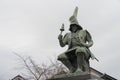 Kato Kiyomasa Statue at Meijo Park in Nagoya, Aichi, Japan. Royalty Free Stock Photo