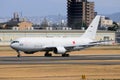 Japan Air Self-Defense Force Boeing KC-767 aerial refueling and strategic transport aircraft.