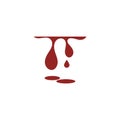 Blood logo template vector icon illustration