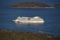 AIDA Dive Cruise Ship in Bar Harbor, USA, 2015 Royalty Free Stock Photo