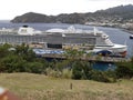 Aida ship in the st Vincent and the grenadines in febuary Royalty Free Stock Photo