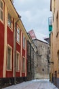 Aida Street in Tallinn Old Town Royalty Free Stock Photo