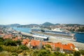 AIDAblu cruise ship in Dubrovnik Royalty Free Stock Photo