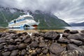 AIDAsol at Eidfjord Cruise Terminal.