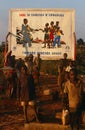 Aids awareness campaign in Burundi.