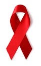 Aids awareness red ribbon Royalty Free Stock Photo