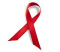 Aids awareness red ribbon