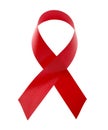 Aids awareness red ribbon