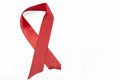 Aids awareness red ribbon