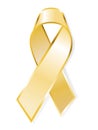 Aids awareness yellow ribbon