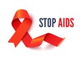 AIDS and HIV awareness month banner vector template