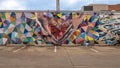 AIDS memorial mural on the side of the Nelson-Tebedo Resource Center on Cedar Springs in Dallas, Texas