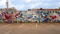 AIDS memorial mural on the side of the Nelson-Tebedo Resource Center on Cedar Springs in Dallas, Texas