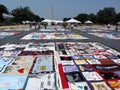 Aids Quilt at the Mall Royalty Free Stock Photo