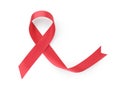 Aids red awarness ribbon