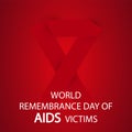 AIDS Remembrance victims Royalty Free Stock Photo