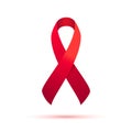 AIDS ribbon icon Royalty Free Stock Photo