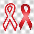 Aids Sign Red Ribbon Royalty Free Stock Photo