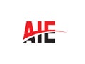 AIE Letter Initial Logo Design Vector Illustration Royalty Free Stock Photo