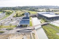 Aieral view of the new Hall & Woodhouse pub Royalty Free Stock Photo