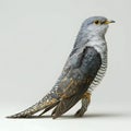 AIGenerated Cuckoo Bird on White Background Royalty Free Stock Photo