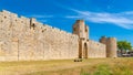 Aigues-Mortes, the walls Royalty Free Stock Photo