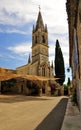 Aigueze church, Ardeche region, France Royalty Free Stock Photo