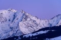 The Aiguille de Bionnassay at night in Europe, France, Rhone Alpes, Savoie, Alps, winter