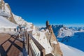 Aiguille du Midi, Chamonix Mont Blanc, France Royalty Free Stock Photo