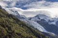 Aiguille du Midi glacier near Chamonix/France Royalty Free Stock Photo